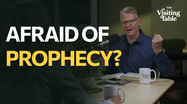Ken Norton with the words “Afraid of Prophecy?” for The Visiting Table Episode 9.