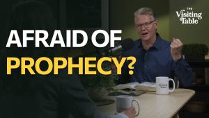 Ken Norton with the words “Afraid of Prophecy?” for The Visiting Table Episode 9.